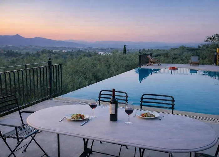 Villa Olea Corfu - Private Pool & Panoramic Views Vilă