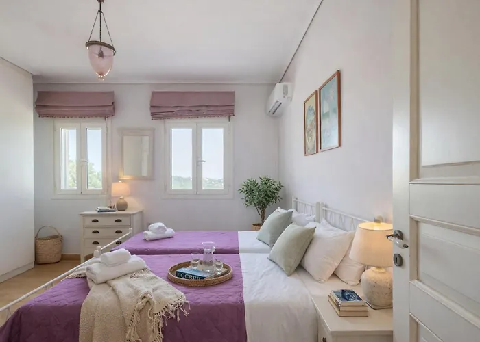 Vilă Villa Olea Corfu - Private Pool & Panoramic Views *