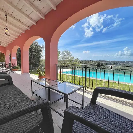 Olea Corfu Exclusive With Infinity Pool & Panoramic Views Near Achilleion Palace וילה *