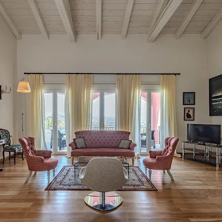 Villa Olea Corfu Luxury With Infinity Pool & Panoramic Views Near Achillion Palace