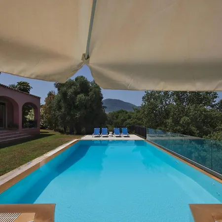 Olea Corfu Exclusive With Infinity Pool & Panoramic Views Near Achilleion Palace Villa Pérama