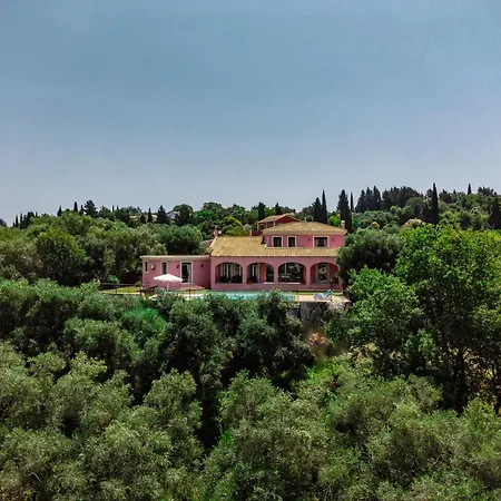 Olea Corfu Exclusive With Infinity Pool & Panoramic Views Near Achilleion Palace Willa